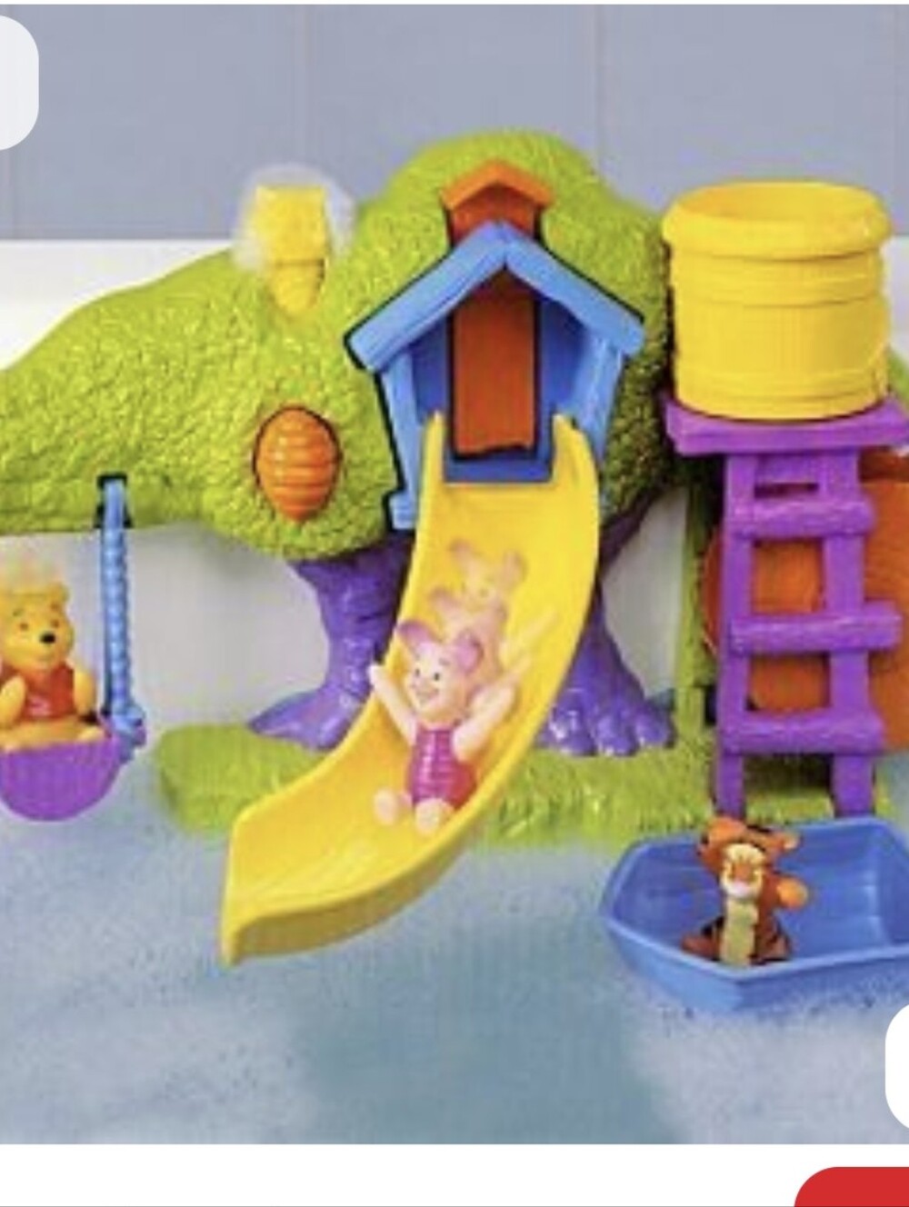 Vintage Winnie The Pooh Fisher Price Splash N Bubble Treehouse bath Toy - Picture 5 of 12